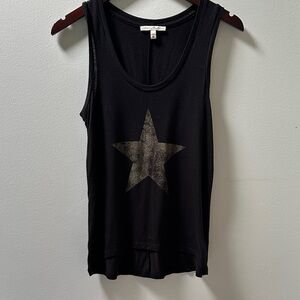 Express Black Star High/Lo Tank Top Size XS